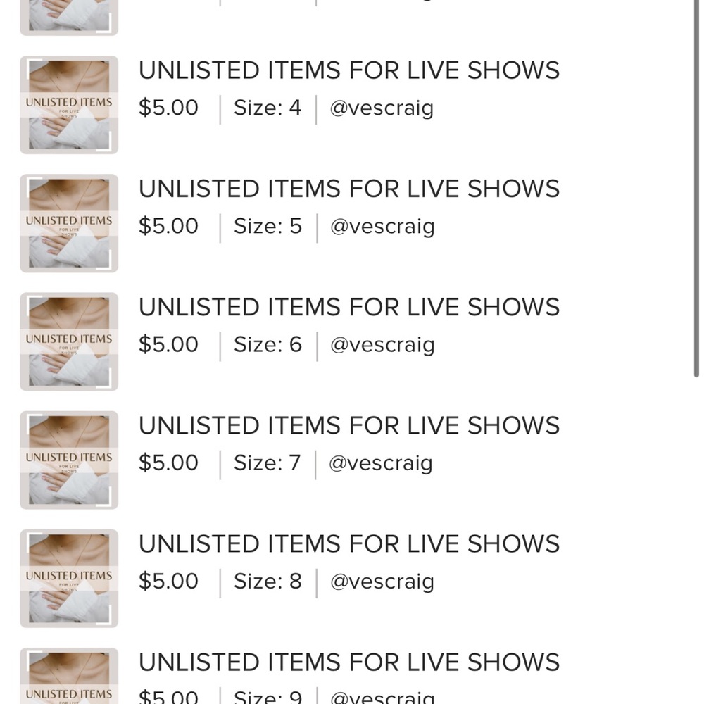 3 failed payment items from live show